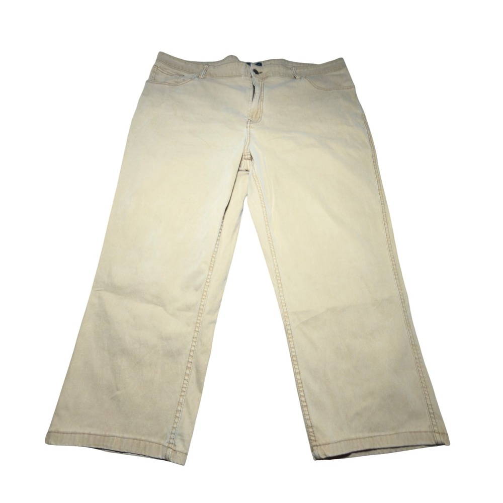 Woolrich Pants Mens 40x30 Tan Good Straight Leg Twill Workwear Outdoor Gorpcore - Picture 1 of 13